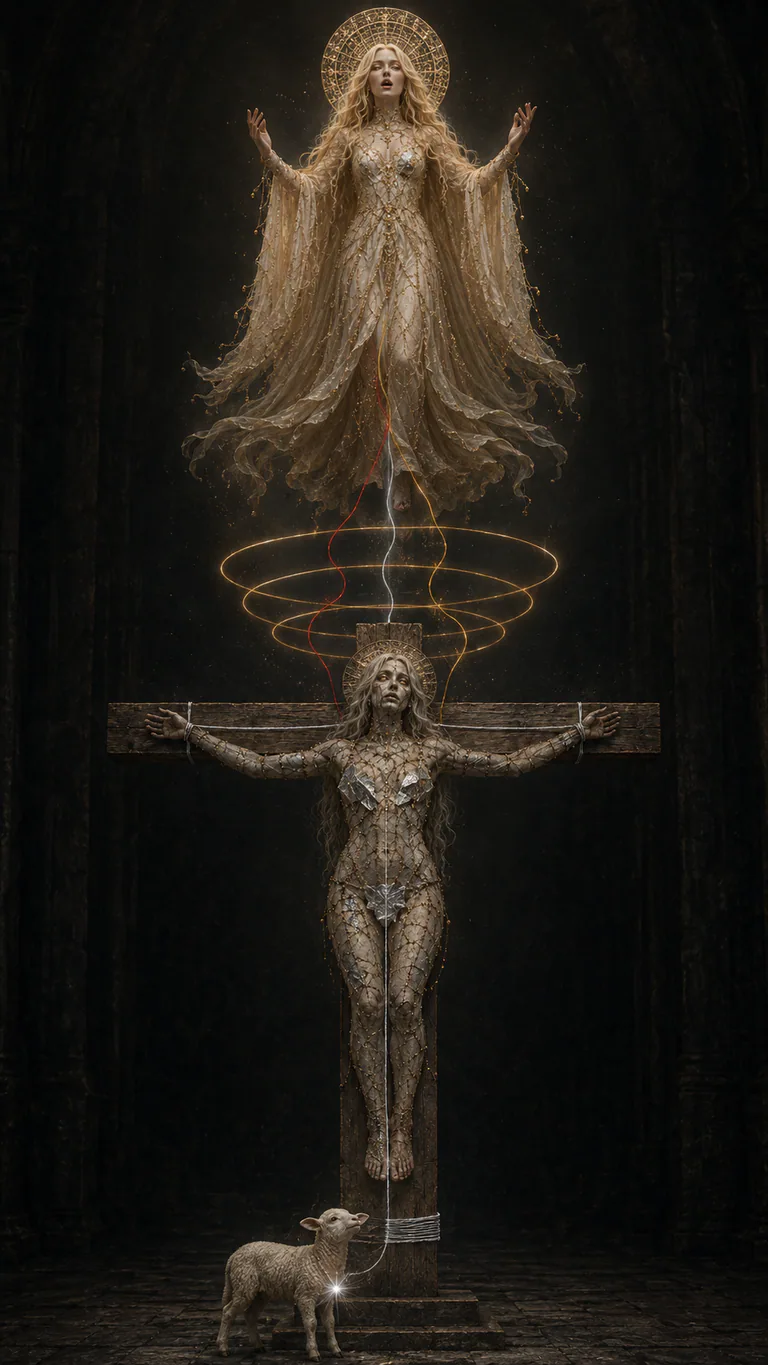 Scar becomes fully present above three recurrence rings while cross-bound Dead and the ordinary lamb remain below.