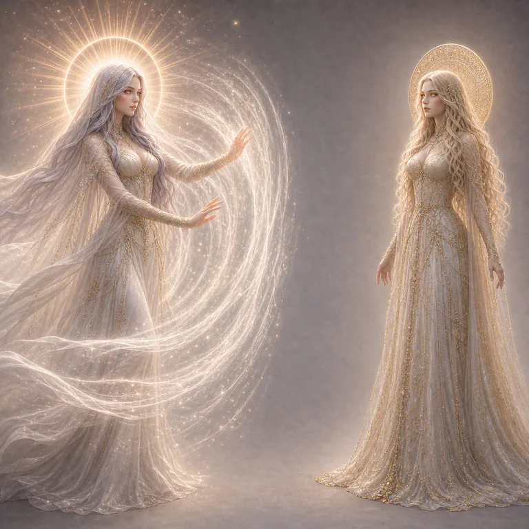 Star turns a white-gold surge inward before it reaches Scar, leaving open space between their distinct forms.